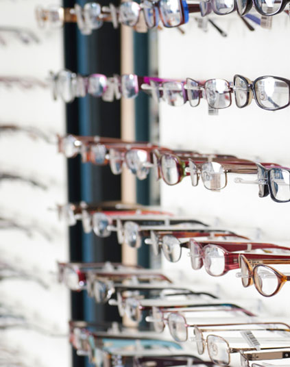 Glasses Selection at Charlottetown Vision Clinic